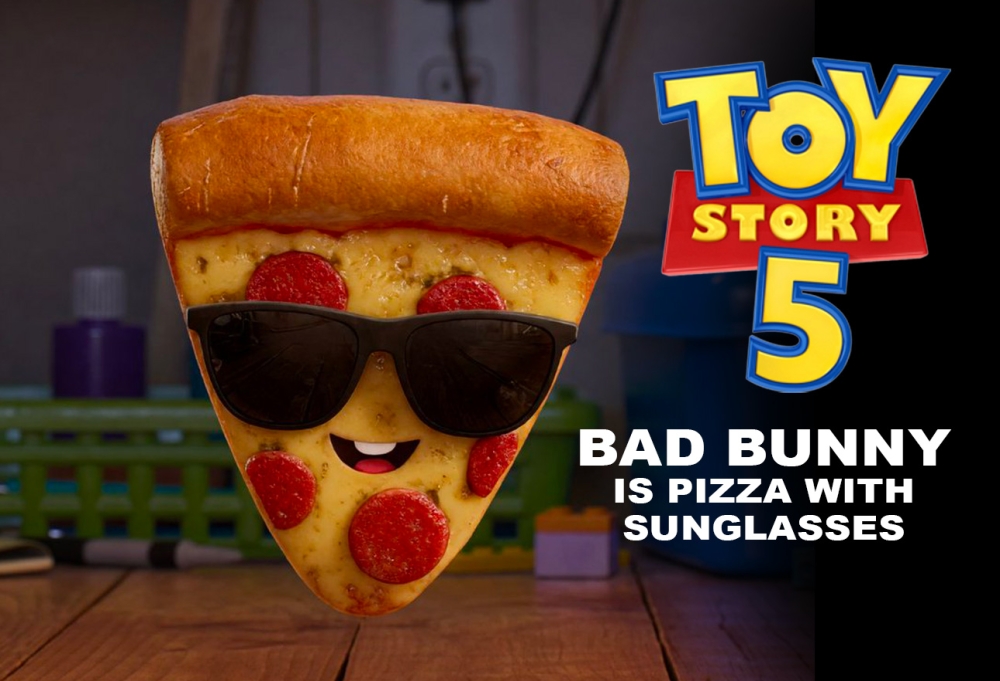 Bad Bunny is "Pizza with Sunglasses"