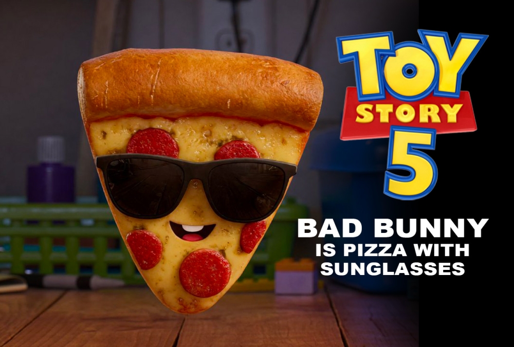 Bad Bunny is "Pizza with Sunglasses"